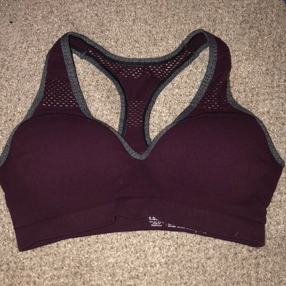 PINK maroon sports bra!!